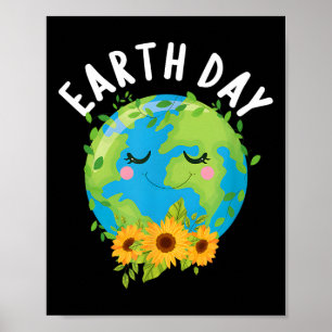 Happy Earth Day Funny Earth Day Kids Toddler Boys Poster