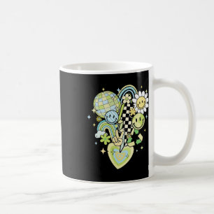 Happy Earth Day Groovy Smile Face Rainbow Women Me Coffee Mug