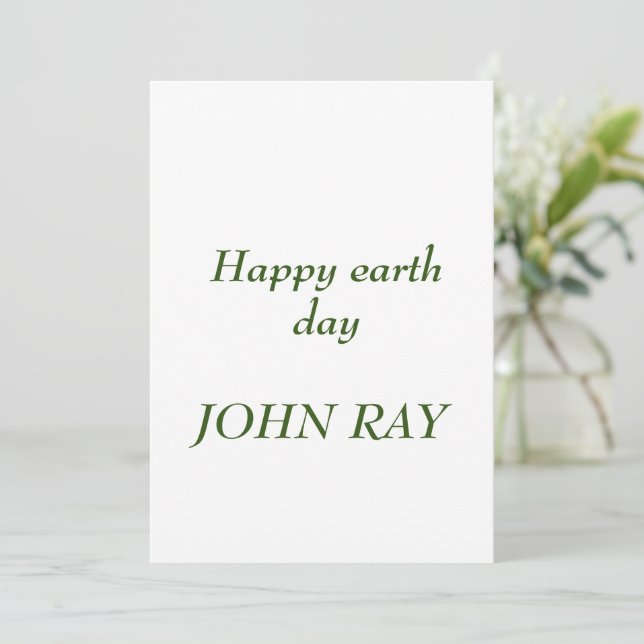 Happy earth day invitation (Standing Front)