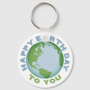 Happy Earth Day Key Ring