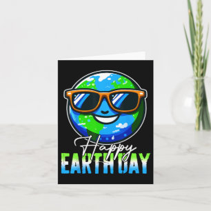 Happy Earth Day Kids Boys Women Men Cool Earth Des Card