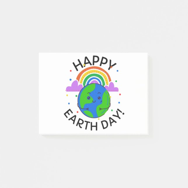 Happy Earth Day Post-it Notes (Front)