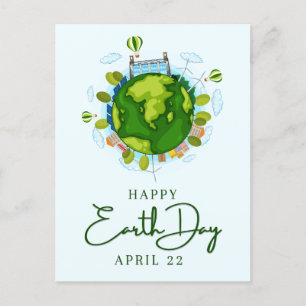 Happy Earth Day Postcard