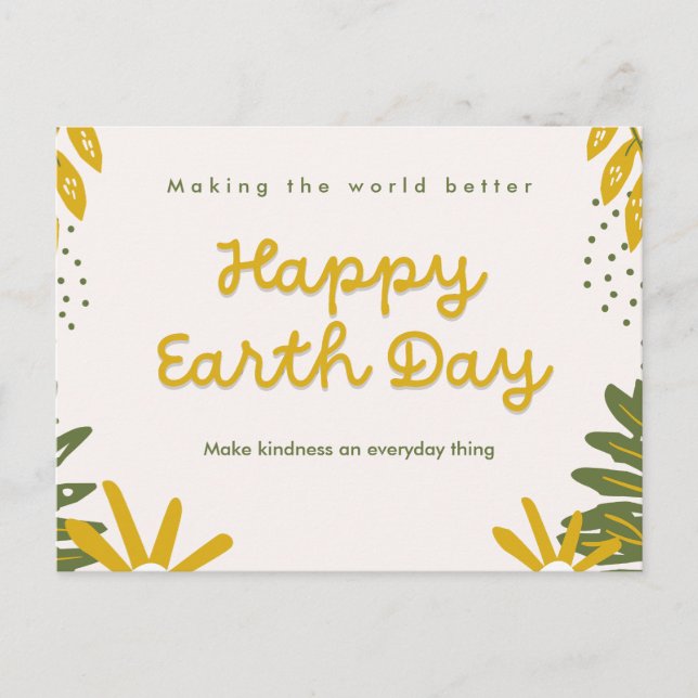 Happy Earth Day Postcard (Front)