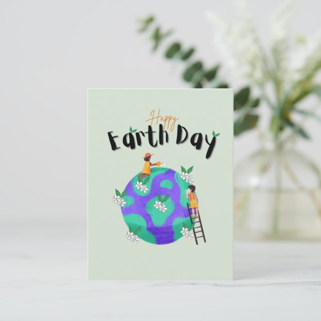 Happy Earth Day Postcard (Standing Front)