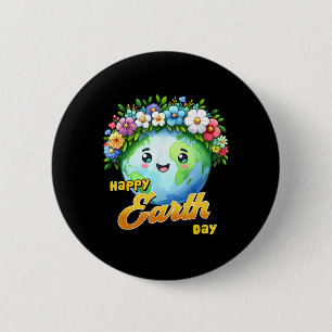 Happy Earth Day Rainbow Shirt Earth Day 2025 Kids 6 Cm Round Badge