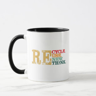 Happy Earth Day Recycle Reuse Renew Rethink Earth Mug