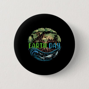Happy Earth Day Shirt Cute Earth Day 2025 Men Wome 6 Cm Round Badge