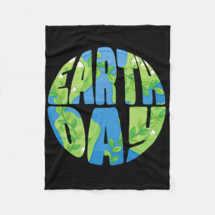 Happy Earth Day Shirt Cute Earth Day Men Women Kid Fleece Blanket