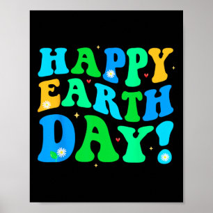 Happy Earth Day Shirt Cute Earth Day Men Women Kid Poster