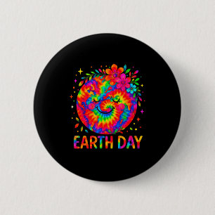 Happy Earth Day Shirt Cute Earth Floral Earth Day 6 Cm Round Badge
