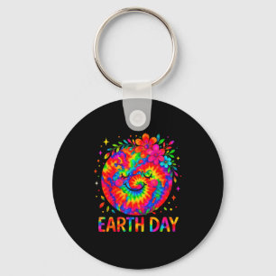 Happy Earth Day Shirt Cute Earth Floral Earth Day  Key Ring