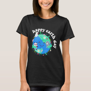 Happy Earth Day Shirt Cute Earth With Floral Earth