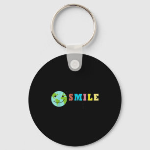 Happy Earth Day Smile Youre On Camera, Funny Cute Key Ring