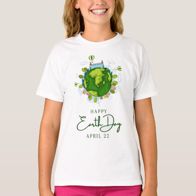 Happy Earth Day T-Shirt (Front)