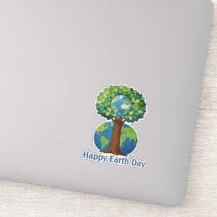 Happy Earth Day Tree Nature Illustration