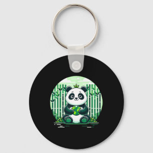 Happy Earth Day With Panda  Key Ring