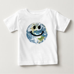 Happy Earth face Baby T-Shirt