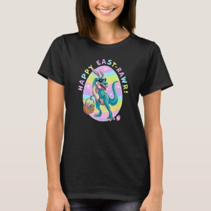 Happy East Rawr Cute Dinosaur Bunny Ears Happy Eas T-Shirt