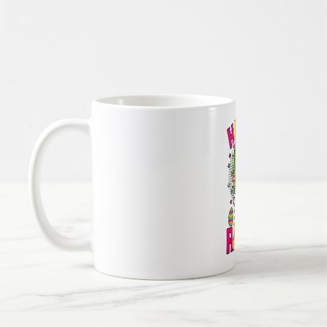 Happy East Rawr Easter T-Rex Coffee Mug (Left)