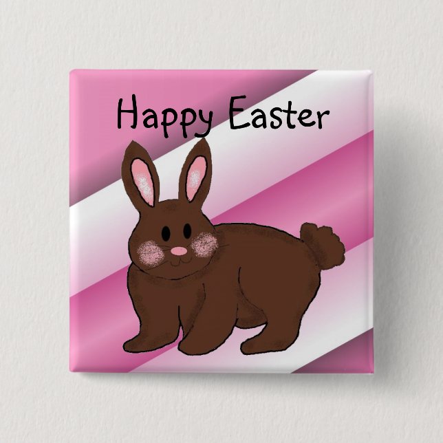 Happy Easter 15 Cm Square Badge (Front)
