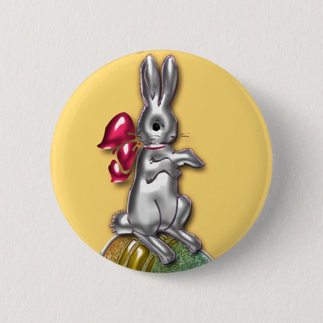 Happy Easter #1 6 Cm Round Badge (Front)