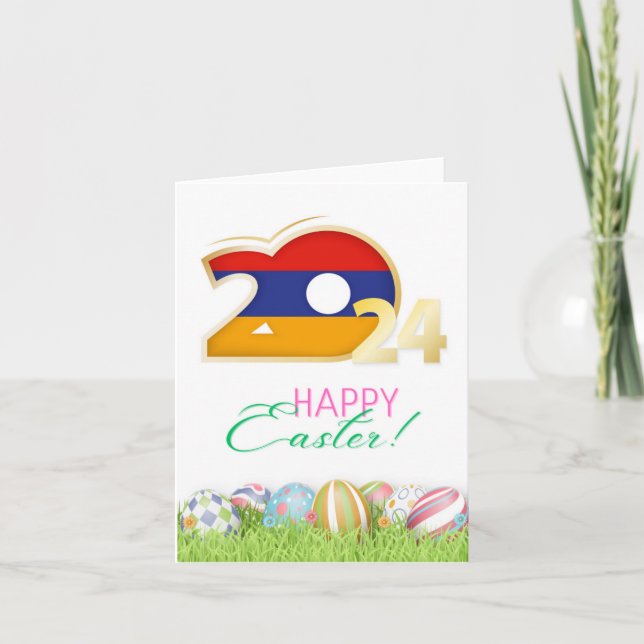 Happy Easter 2024 Greeting Card “Armenia” (Front)