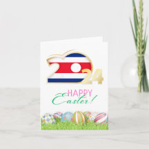 Happy Easter 2024 Greeting Card “Costa Rica”
