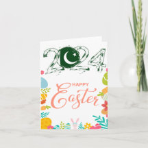 Happy Easter 2024 Greeting Card “Pakistan”