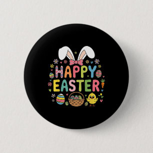 Happy Easter 2025 Cute Bunny Rabbit Easter Day Wom 6 Cm Round Badge