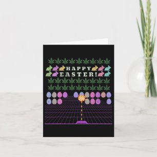 Happy Easter 2025 – Funny Meme Bunny Gaming Tee Card