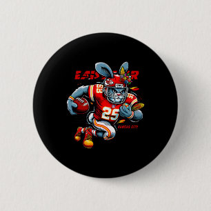 Happy Easter 2025 Kansas City Bunny Funny Shirt 6 Cm Round Badge