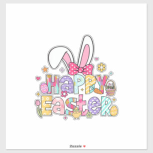 Happy Easter 2026 Cute Bunny Rabbit Easter Day Wom