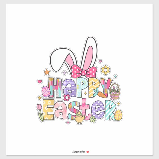 Happy Easter 2026 Cute Bunny Rabbit Easter Day Wom (Sheet)