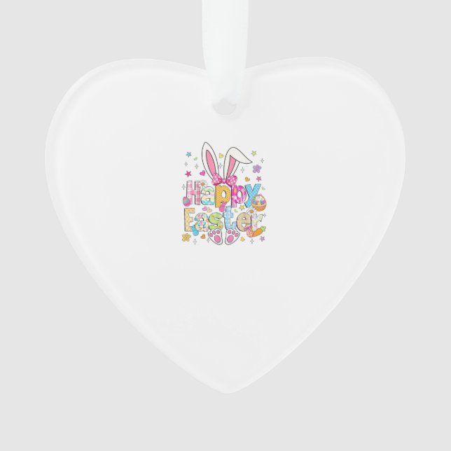 Happy Easter 2026 Cute Bunny Rabbit Easter Day Wom Ornament (Front)