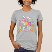 Happy Easter 2026 Cute Bunny Rabbit Easter Day Wom