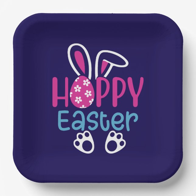Happy Easter-54411 Paper Plate (Front)