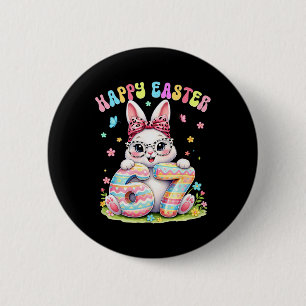 Happy Easter 67 Meme Rabbit Six Seven Cute Bunny G 6 Cm Round Badge