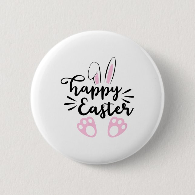 Happy Easter  6 Cm Round Badge (Front)