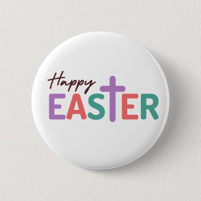 Happy Easter   6 Cm Round Badge (Front)