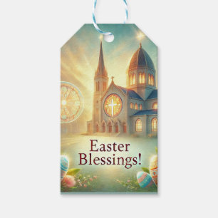 "Happy Easter: A Day of Love & Laughter" Gift Tags