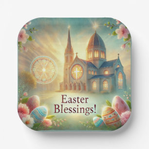 "Happy Easter: A Day of Love & Laughter" Paper Plate