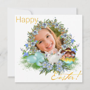 Happy Easter. A photo of your baby.  Invitation