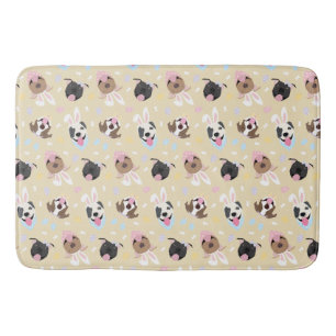 Happy Easter American Pit Bull Terrier Dogs Bath Mat
