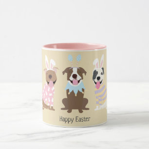 Happy Easter American Pit Bull Terrier Dogs Mug