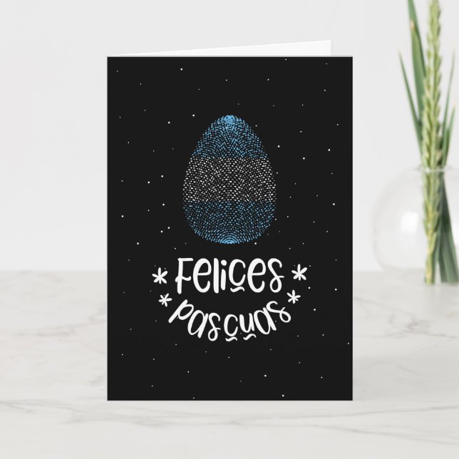 Happy Easter and Easter egg with Argentinian flag Holiday Card (Front)