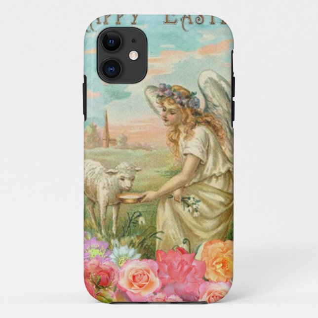 happy easter angel Case-Mate iPhone case (Back)