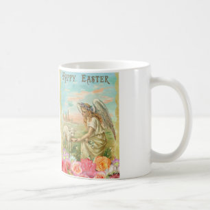 happy easter angel coffee mug