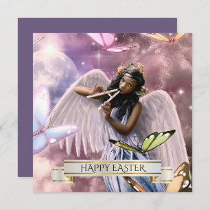 Happy Easter. Angel with Butterflies Cards