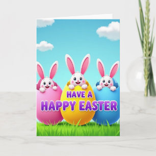 Happy Easter Animal Friends Card